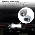 2024 Upgrade 2x License Plate Light Wiring Harness Pigtail Rear Lamp Socket For Transit-250 2015-2020