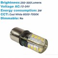 Hqrp Ba15s 32 Leds Cool White Bulb For 1141 1156 Jayco Rv Interior Porch Replacement 6000-7000k 12-24v Dc 3w 250-300 Lumen
