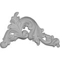 Ekena Millwork Onl05x09x01da-r 9 3 4-inch W X 1 H 5 8-inch P Damon Leaf Onlay Right 