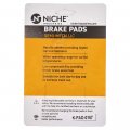 Niche Brake Pad Set Kawasaki Ninja Zx6r Z1000 For 43082-1142 43082-0072 Front Rear Semi-metallic