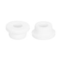 2pcs Rubber Grommets 21mm Drill Hole 12mm Id Top Hat Grommet White Silicone Plug Gasket For Wiring Automotive 
