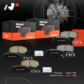 A-premium Front Rear Ceramic Disc Brake Pads Set Compatible With Select Chrysler Dodge And Mitsubishi Models Stratus Sebring