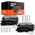 A-premium Front Rear Ceramic Disc Brake Pads Set Compatible With Select Chrysler Dodge And Mitsubishi Models Stratus Sebring