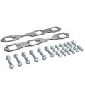 Aluminum Exhaust Manifold Header Gasket Set Compatible With 96-01 Gmc Sonoma Jimmy Chevy S10 Blazer 4 3l Ohv