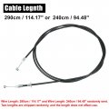 X Autohaux 74130s84a01 Front Hood Latch Lock Release Wire Cable Replace For Honda Accord 1998-2002 Black