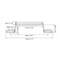 Uxcell U Shaped Connector Bracket 18 X 61 5mm 304 Stainless Steel For Door Closed Bar Holder Strut Channel 6pcs