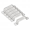 Uxcell U Shaped Connector Bracket 18 X 61 5mm 304 Stainless Steel For Door Closed Bar Holder Strut Channel 6pcs