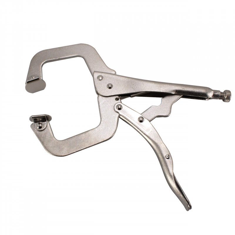 Hfs R 11-inch Swivel Pad Locking C-clamp Pliers 6 Pcs