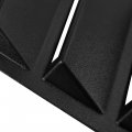 Hecasa Side Window Louvers Compatible With 2010-2016 Hyundai Genesis Coupe Windshield Sun Shade Cover Abs Plastic Black