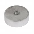 Uxcell 4pcs 30mm Dia 10mm Thickness Glass Table Hardware Aluminum Disc W M8x40mm Screw