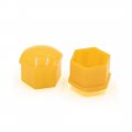 Uxcell 20pcs 21mm Yellow Plastic Wheel Lug Nut Bolt Cover Cap With Removal Tool For Car