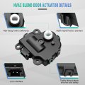 Aintier Air Door Actuator Hvac Blend Control Fits For Buick Allure Lacrosse 2005-2009 For Chevrolet Corvette 2005-2013 Impala