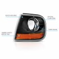 Amerilite Black Corner Turn Signal Lights For Ford Expedition F150 Passenger And Driver Side
