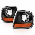 Amerilite Black Corner Turn Signal Lights For Ford Expedition F150 Passenger And Driver Side