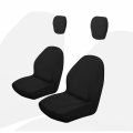 Kemimoto Utv Seat Covers Black With Headrest Compatible Yamaha Rhino 700 660 450 2004-2021 All Models 2pcs