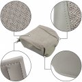 Labwork Pewter Gray Driver Bottom Seat Cover Cloth Replacement For 2003-2014 Chevy Express 1500 2500 3500 Van