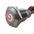 Digiten Red Waterproof Stainless Steel 12v Led Button Switch Push On Off For Car Boat 