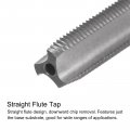 Uxcell Tap Bit Sets M7 X 0 75 H2 Straight Flute Machine Thread Milling 6 2mm M35 Cobalt High Speed Steel Hss-co Twist Drill
