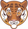 Stickertalk Tiger Vinyl Sticker 4 75 Inches By 5 