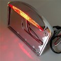 Smt-side Mounted License Plate Assembly Chrome Led Tail Brake Light Chrom B00ruehfde