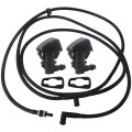 Windshield Washer Nozzle And Jet Hose Kit Replace Bc3z-17603-a Bc3z-17k605-b Fit For 2012-2016 F-ord F250 F350 F450 F550 Super