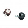 20 Pieces Thread Cam Lock Shelf Support Pin Cabinet Holder Bracket Studs Pins For Furniture Kitchen Black 