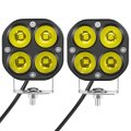 Led Yellow Amber Fog Lights Pod 2 Pack 3 In 40w Offroad Driving For Cars Trucks Atv Utv And Motorcycles Ip67 Waterproof Qs35293 
