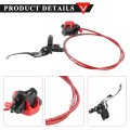 Hydraulic Brake Kit Master Cylinder Caliper For 50cc 70cc 90cc 110cc 125cc Chinese Kids Atv Mini Quad Red Type A With Stainless