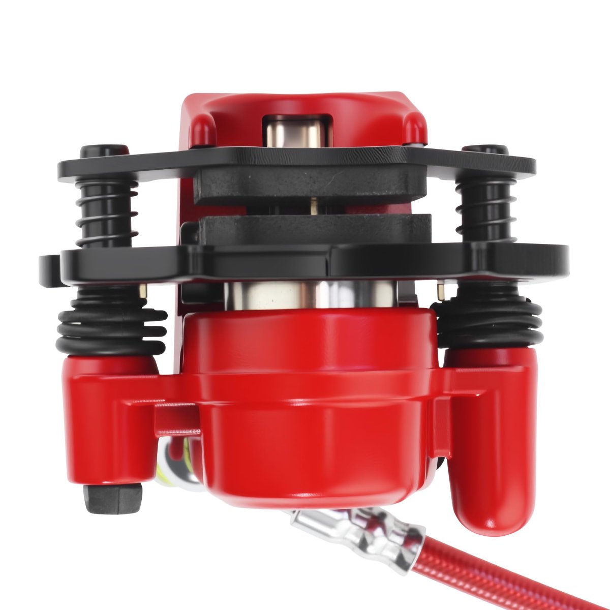 Hydraulic Brake Kit Master Cylinder Caliper For 50cc 70cc 90cc 110cc 125cc Chinese Kids Atv Mini Quad Red Type A With Stainless