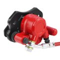 Hydraulic Brake Kit Master Cylinder Caliper For 50cc 70cc 90cc 110cc 125cc Chinese Kids Atv Mini Quad Red Type A With Stainless