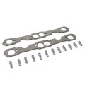 Aluminum Exhaust Manifold Header Gasket Set Compatible With 82-97 Chevy Camaro Pontiac Firebird Sbc 5 0l 7l V8