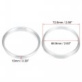 X Autohaux 4pcs Od 72 6mm To Id 66 9mm Aluminum Alloy Car Auto Hub Centric Rings Wheel Bore Center Spacer Replacement