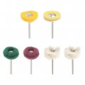 1 Mini Buffing Polishing Wheel Kit With 8 Shank Nylon Cotton Cloth Abrasive For Rotary Tool 6pcs 
