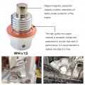 M14 X 1 5 Aluminum Oil Drain Plug Sump Nut Bolt With Copper Gasket Crush Washer Repl A D1fz 6730-b D27z E0fz 6730-a E5az