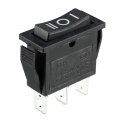 Uxcell Ac 250v 15a 125v 20a 3p On Off On 3 Position Snap-in Boat Rocker Switch Black