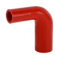 1 Pcs 25mm 0 98 -38mm 50 Id 100mm 3 94 Length 90 Degrees Red Car Silicone Hose Coolant Universal 