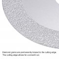 Uxcell Vacuum Brazed Diamond Cutting Disc 100mm 4-inch Grinding Cut-off Wheel 15mm Width 20mm Arbor For Porcelain Tile Marble