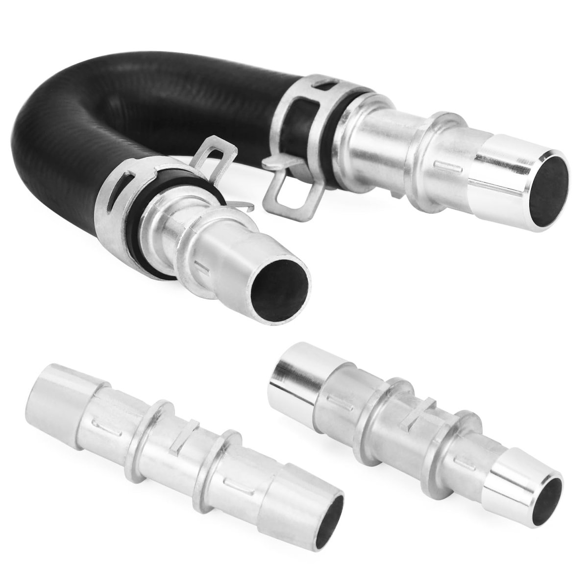 Aluminum Engine Heater Core Bypass Kit With Interchangeable 5 8 And 3 4 In Hose Fittings Direct Replacement For Quick