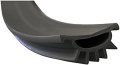 Black Vinyl Weatherseal For Pemko Bottom Door Shoes 48 