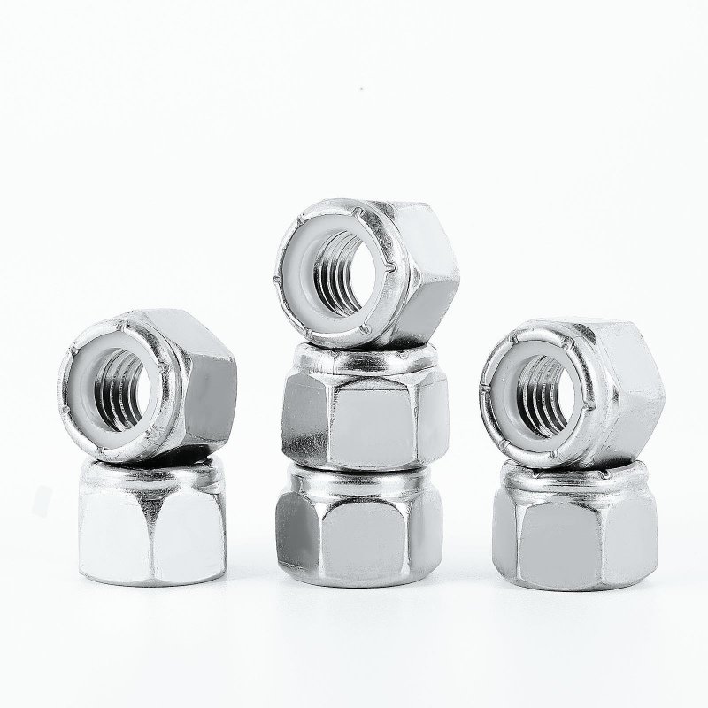 5 16-18 Nylon Insert Hex Lock Nuts 304 Stainless Steel 18-8 Grade Corrosion Resistant Bright Finish 25 Pieces