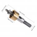 Uxcell 2 Pcs 18 5mm Hss Drill Bit Hole Saw Stainless High Speed Steel Metal Alloy
