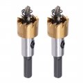 Uxcell 2 Pcs 18 5mm Hss Drill Bit Hole Saw Stainless High Speed Steel Metal Alloy