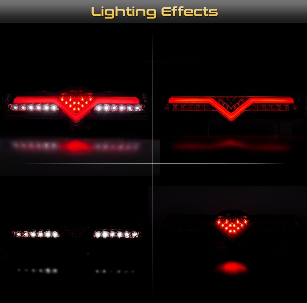 Full Led Rear Bumper Center Backup Reverse Brake Light Tail Running Fog Lamp Assembly Replacement For 2013-2020 Subaru Brz