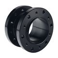 Dewhel 5cm Black Height Aluminium Steering Aluminum Spacer For Aftermarket Wheel Hub Adapter Boss Kit 