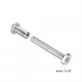 Uxcell Screw Post Fit For 5 16 8mm Hole Dia Male M60mm Belt Buckle Binding Bolts Leather Fastener Stainless Steel 5 Sets