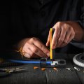 Flexzion Punch Down Impact Tool Kit 110 Cat3 To Cat6 With Blade Lightweight And Ergonomic Design For Ethernet Keystone Network 