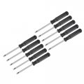 Uxcell Mini Slotted Screwdriver 3 0mm Flat Head With Black Handle For Small Appliances 10 Pcs