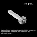Uxcell M4 X 30mm Plastic Phillips Machine Screws Pc Flat Head Bolts Transparent 25pcs