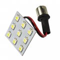 Hqrp 2-pack Ba15s Bayonet Base 9 Leds Smd 5050 Led Bulb Cool White Replacement For 1141 1156 Jayco Rv Interior Porch Lights
