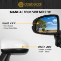 Driver Side Mirror For 2015 2020 Honda Fit Jazz White Non Heated Manual Fold Power Glass 3 Pins Replaces H01320332 76258 T5r
